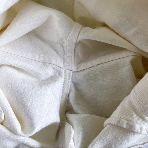 Reformation Cynthia High-Rise Straight Jeans Rigid Denim Flora Embroidery 29 GUC - Picture 6 of 10